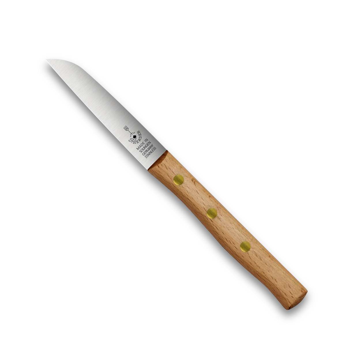 Zöppken Starter-Set mit Buchenholzgriff, Herder-Gravur, 8 cm Klinge aus Solingen