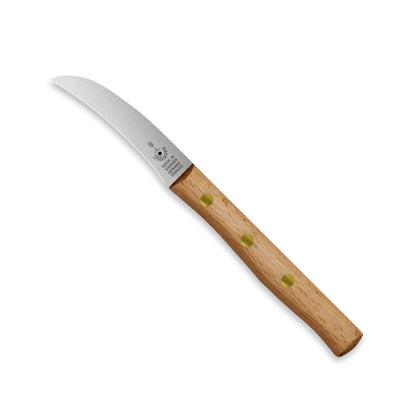 Zöppken Style Hohle Wate Rostfrei, Buchenholzgriff, Herder-Gravur, 7 cm Klinge