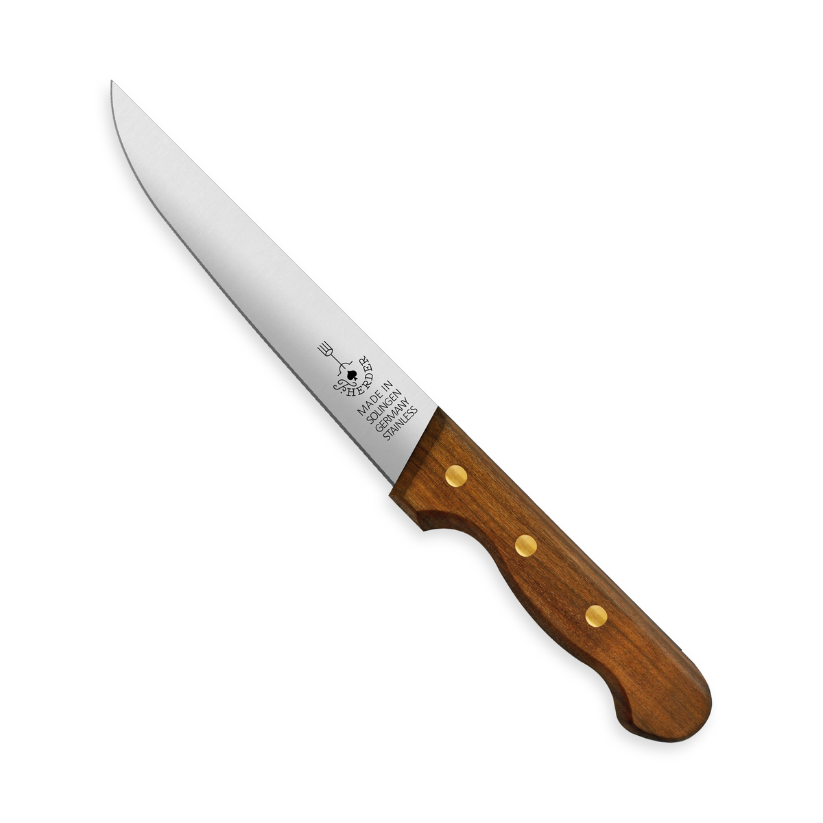 Stechmesser mit Walnussgriff und 18 cm Klinge aus Solingen