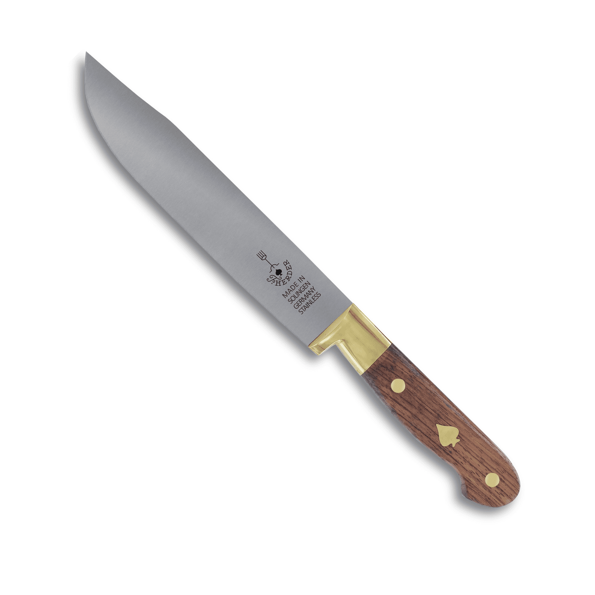 Hadrami - Padoukgriff - Carbonstahl / Rostfrei, 18 cm Klinge (Variante 1)