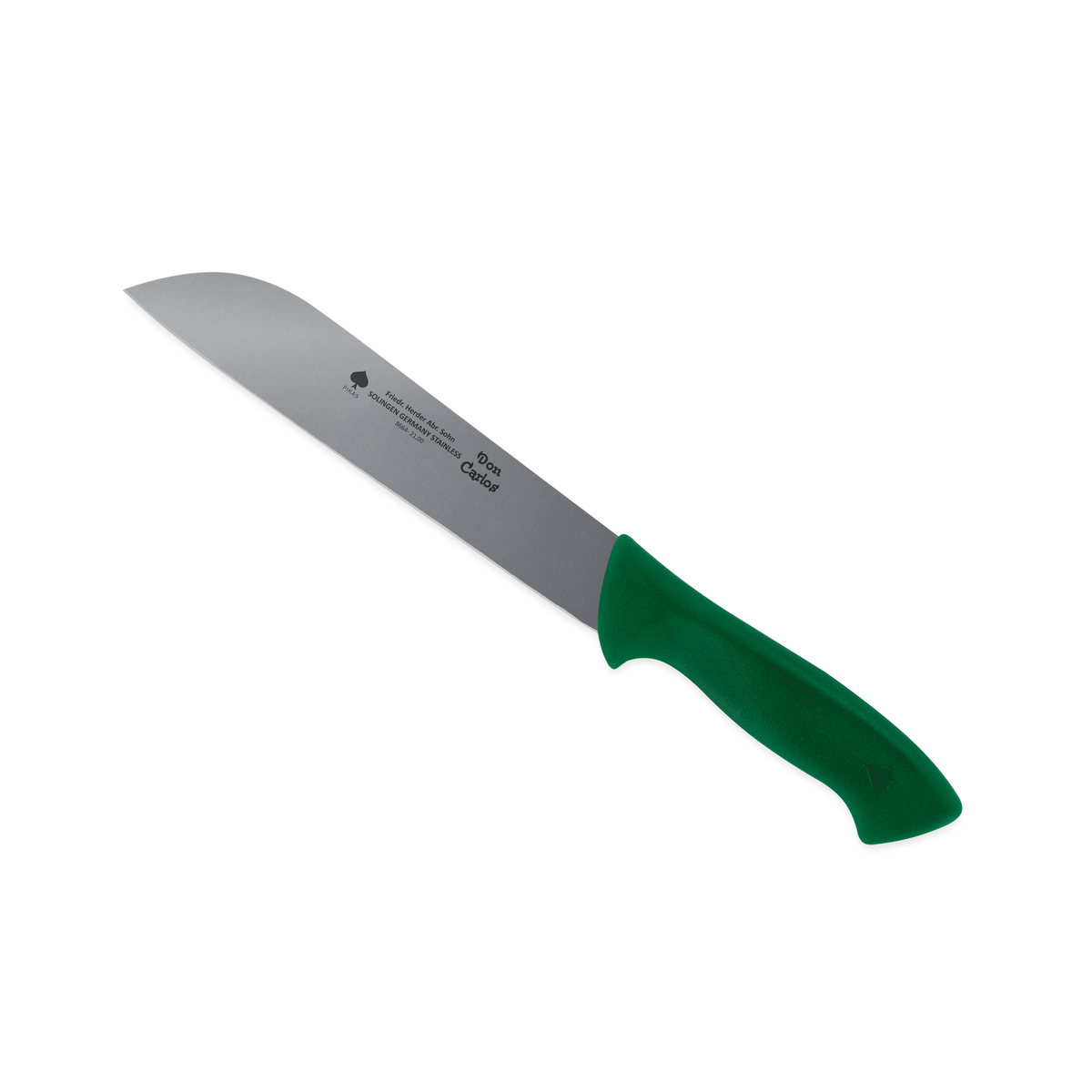 Salaterntemesser Don Carlos von F. HERDER mit 21 cm Klinge und grünem Kunststoffgriff