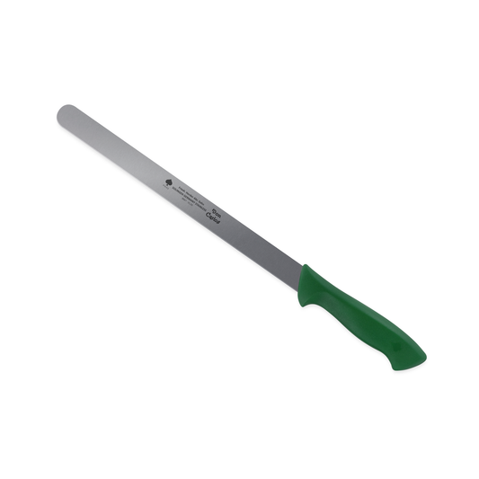 Fischmesser Don Carlos von F. HERDER mit 31,5 cm Klinge und grünem Kunststoffgriff