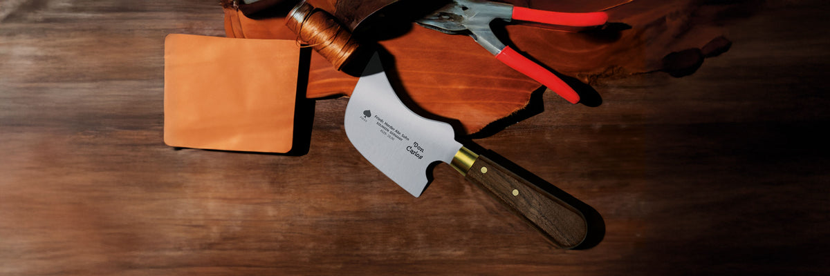 Don Carlos Viertelmondmesser Walnuss – 10 cm Carbonstahl C75 Klinge & ergonomischer Walnussholzgriff, Solinger Arbeitsmesser