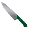 Arbeitsmesser mit Edelstahlklinge und grünem Griff als hochwertiges Küchenmesser für präzises Schneiden, 26 cm Klinge