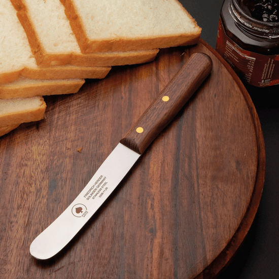 Buckelsmesser Solingen mit Walnussholzgriff – Brotzeitmesser