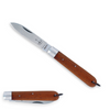 Herder Taschenmesser aus Italien mit Sapele-Holzgriff, rostfreie Klinge, hochwertig verarbeitet, ideal für Outdoor und Küche